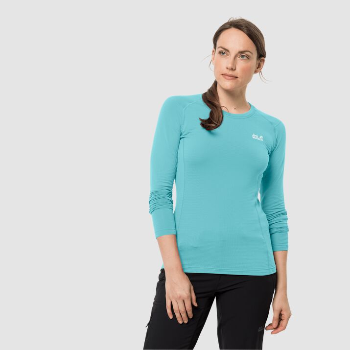 Jack Wolfskin Womens Infinite Long Sleeve T-shirt Mint 309568LMW